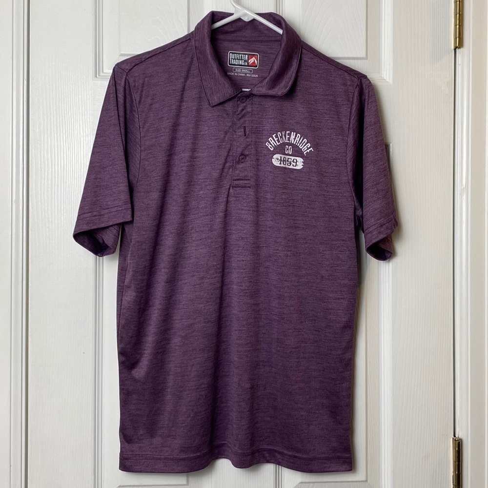 Breckendridge, CO. Purple Polo T-shirt